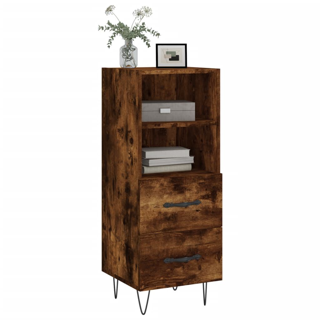 vidaXL Ντουλάπι Καπνιστή Δρυς 34,5 x 34 x 90 εκ. Επεξεργασμένο Ξύλο