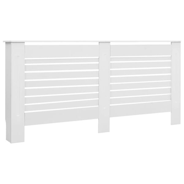 vidaXL Κάλυμμα Καλοριφέρ Λευκό 172 x 19 x 81,5 εκ. από MDF