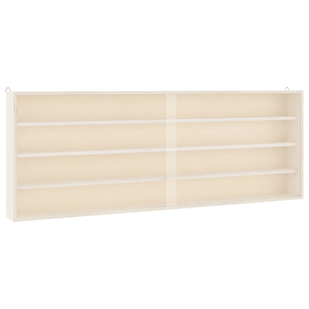 vidaXL Ξύλινη συλλεκτική βιτρίνα με πόρτες 100x8,5x37 εκ.