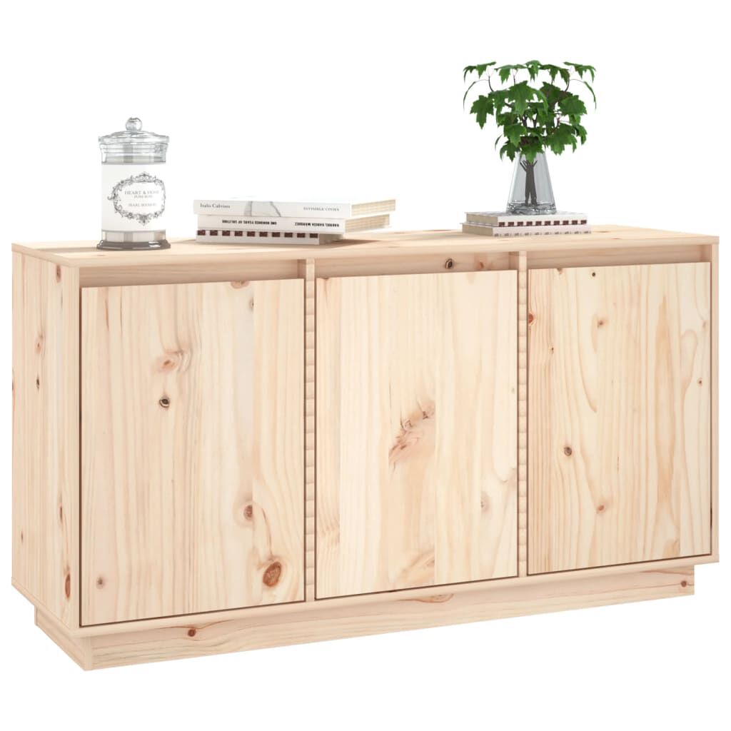 vidaXL Ντουλάπι 111x34x60 εκ. από Μασίφ Ξύλο Πεύκου