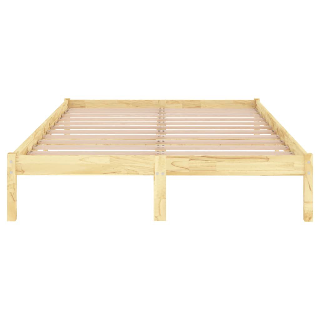 vidaXL Πλαίσιο Κρεβατιού 120 x 190 εκ. από Μασίφ Ξύλο Small Double