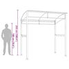 vidaXL Κιόσκι Ψησταριάς Ανθρακί 215 x 150 x 220 εκ. Ατσάλινο