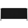 vidaXL Έπιπλο Τηλεόρασης με Πόρτες Μαύρο 102x35x45 εκ. Επεξεργ. Ξύλο