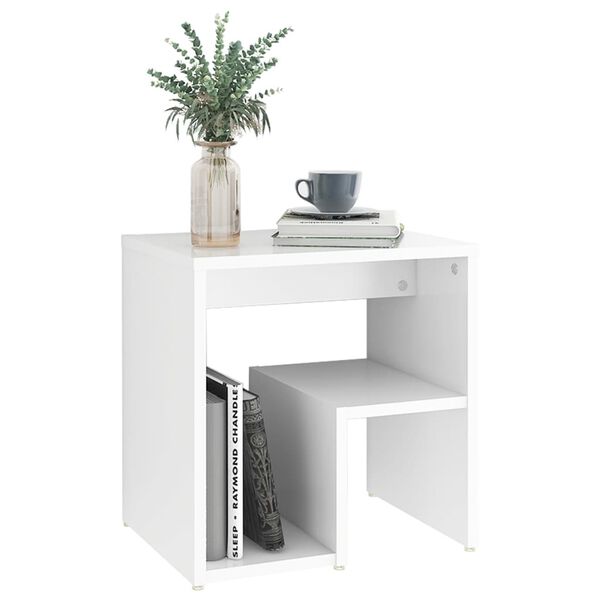 vidaXL Κομοδίνα 2 τεμ. Λευκά 40 x 30 x 40 εκ. από Επεξ. Ξύλο