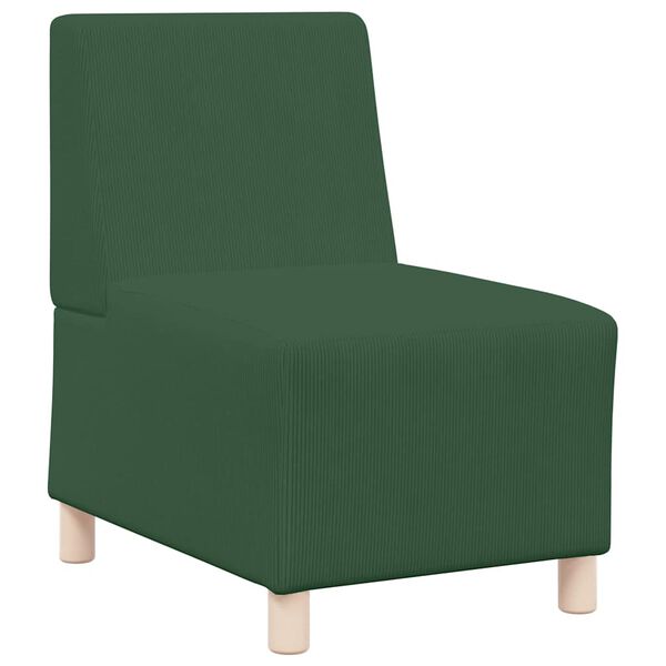 vidaXL Μοναδικός Καναπές χωρίς Χερούλια 2 pcs Τζαγκουάρ Πράσινο