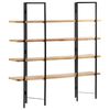 vidaXL &Beta;&iota;&beta;&lambda;&iota;&omicron;&theta;ή&kappa;&eta; &mu;&epsilon; 4 &Epsilon;&pi;ί&pi;&epsilon;&delta;&alpha; 160 x 35 x 160 &epsilon;&kappa;. &Mu;&alpha;&sigma;ί&phi; &Xi;ύ&lambda;&omicron; &Mu;ά&nu;&gamma;&kappa;&omicron;