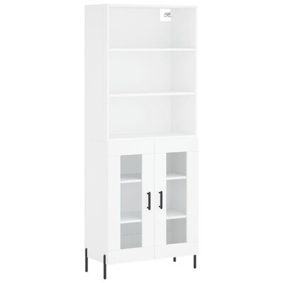 vidaXL Ντουλάπι Λευκό 69,5x34x180 εκ. από Επεξεργασμένο Ξύλο