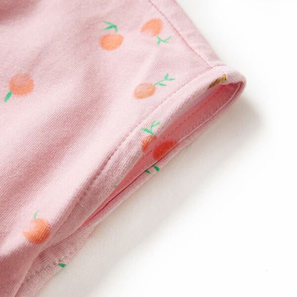 Φόρεμα Παιδικό με Κορδόνια Ανοιχτό Πορτοκαλί 104