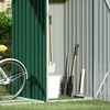 vidaXL Υπόστεγο Ξύλων/Αποθήκη Κήπου Πράσινο 245x98x159 εκ Γαλβ. Ατσάλι