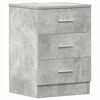 vidaXL Κομοδίνα 2 τεμ. Γκρι Σκυροδέματος 38x35x56 εκ. από Επεξ. Ξύλο