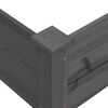 vidaXL Ζαρντινιέρα Υπερυψωμένη Γκρι 120x120x56 εκ. Μασίφ Ξύλο Ελάτης