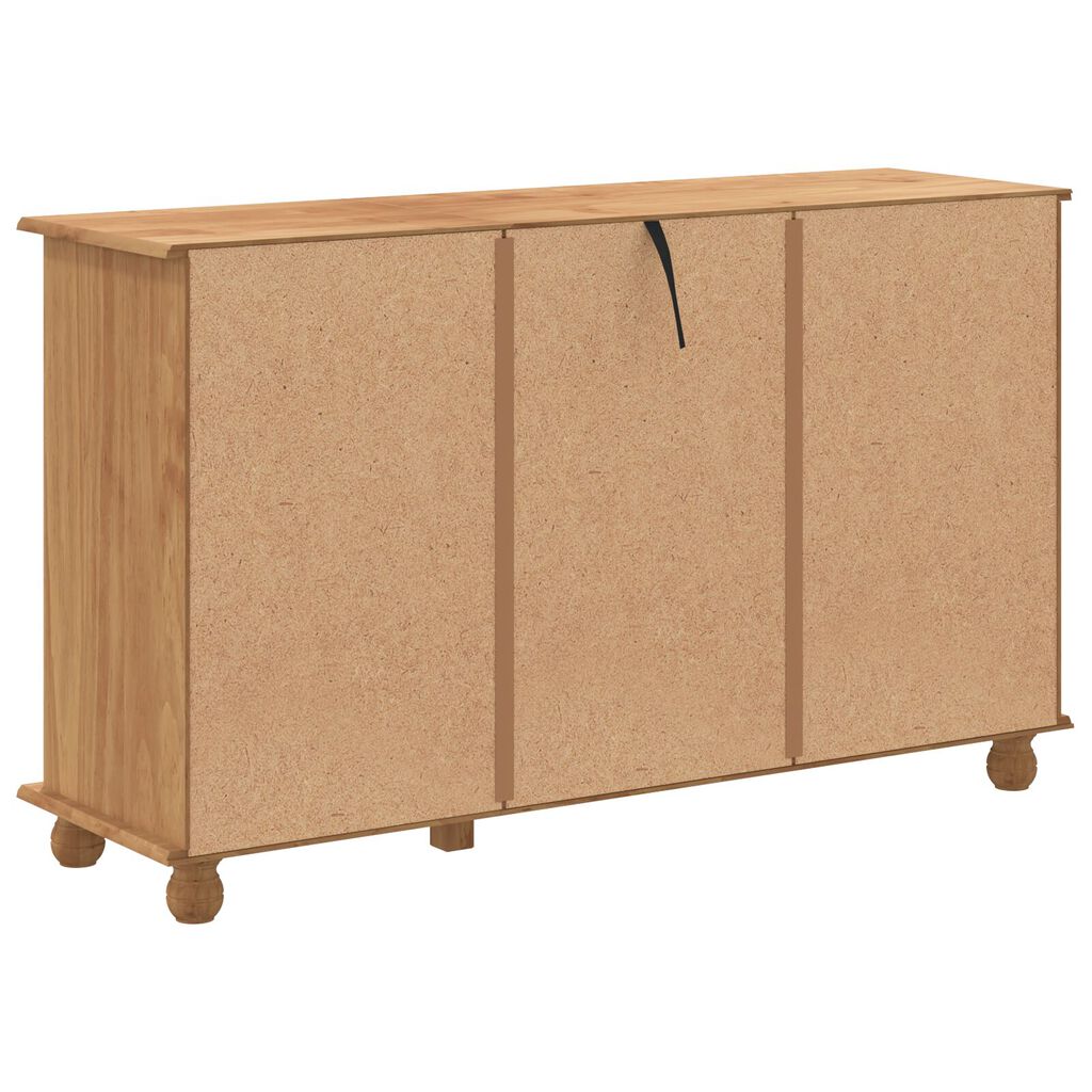 vidaXL Κουτί με Συρτάρια "ASKIM" 79x40x133.5 εκ. Μασίφ Ξύλο Πεύκου