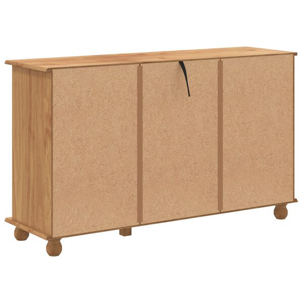 vidaXL Κουτί με Συρτάρια "ASKIM" 79x40x133.5 εκ. Μασίφ Ξύλο Πεύκου