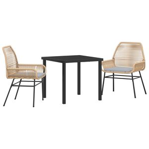 vidaXL &Sigma;έ&tau; &phi;&alpha;&gamma;&eta;&tau;&omicron;ύ &gamma;&iota;&alpha; &kappa;ή&pi;&omicron; &mu;&epsilon; &mu;&alpha;&xi;&iota;&lambda;ά&rho;&iota; 3 pcs &Kappa;&alpha;&phi;έ &sigma;&upsilon;&nu;&theta;&epsilon;&tau;&iota;&kappa;ό &rho;&alpha;&tau;ά&nu;