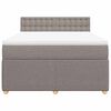 vidaXL &Kappa;&rho;&epsilon;&beta;ά&tau;&iota; Boxspring &mu;&epsilon; &Sigma;&tau;&rho;ώ&mu;&alpha; Taupe 160x200 &epsilon;&kappa;. &Upsilon;&phi;&alpha;&sigma;&mu;ά&tau;&iota;&nu;&omicron;