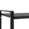 vidaXL Βιβλιοθήκη 2 Επιπέδων Μαύρη 52x28x59 εκ. Επεξεργασμένο Ξύλο