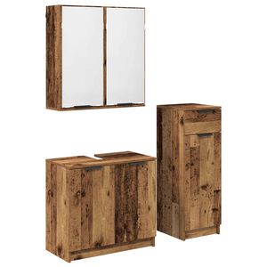vidaXL &Sigma;&epsilon;&tau; &Epsilon;&pi;ί&pi;&lambda;&omega;&nu; &Mu;&pi;ά&nu;&iota;&omicron;&upsilon; 3 &tau;&mu;&chi;. &Pi;&alpha;&lambda;&iota;ό &xi;ύ&lambda;&omicron; 64,5 x 33,5 x 59 &epsilon;&kappa;.