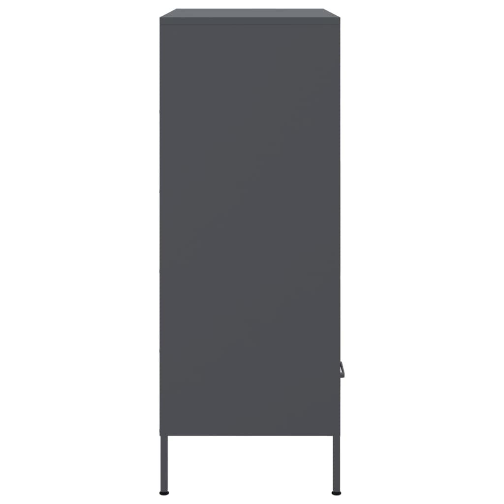 vidaXL Ντουλάπι Ανθρακί 68x39x101,5 εκ. από Χάλυβα