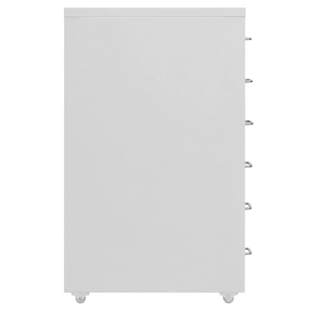 vidaXL Αρχειοθήκη Φορητή Γκρι 28 x 41 x 69 εκ. Μεταλλική