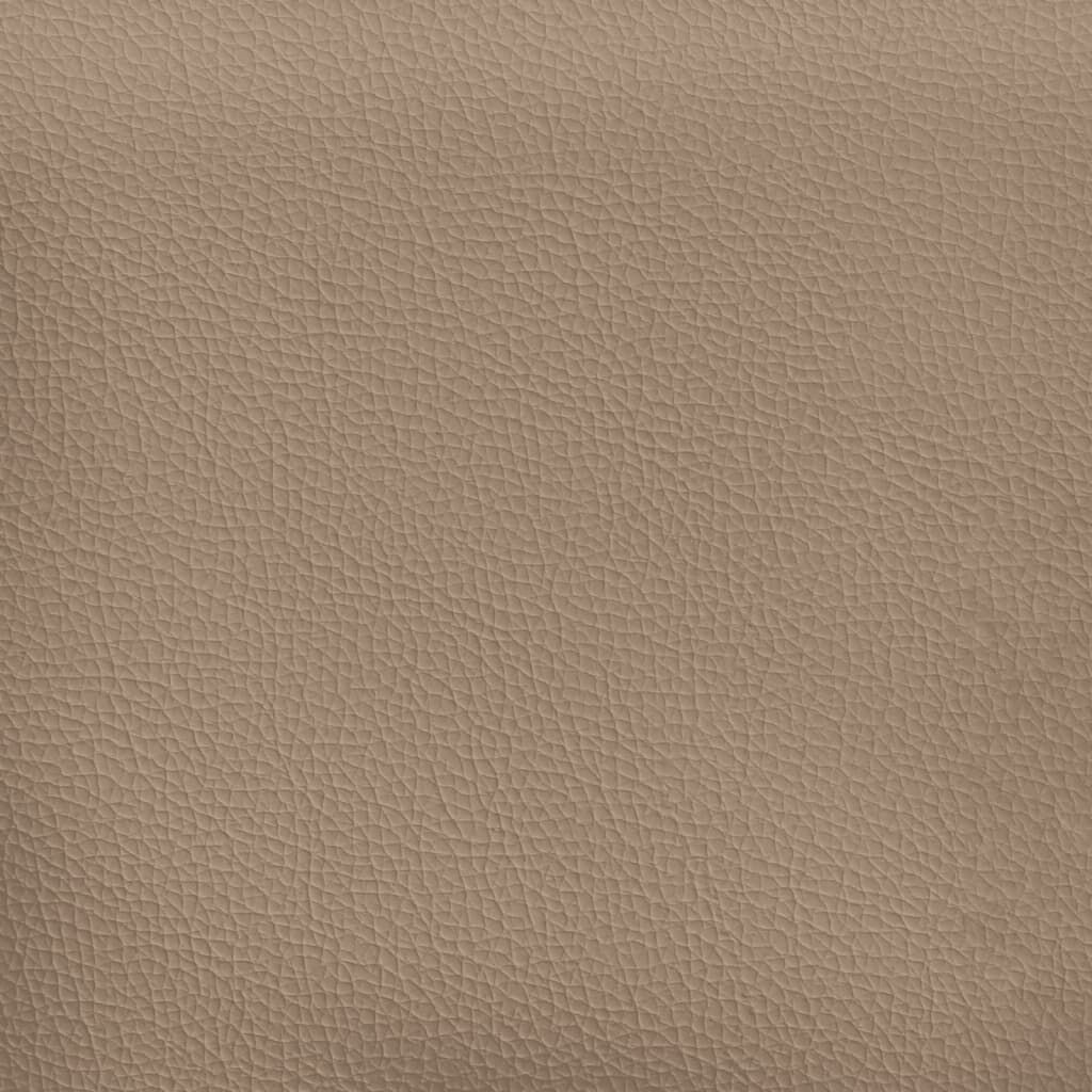 vidaXL Καναπές Chesterfield 2 θέσεων Καπουτσίνο από Συνθετικό Δέρμα