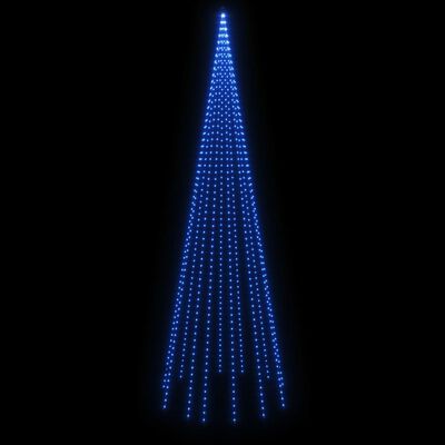 vidaXL Χριστουγεν. Δέντρο για Ιστό Σημαίας 732 LED Μπλε 500 εκ.