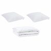 Παπλωμα με Μαξιλάρια Argyle 3 pcs Λευκό 260 x 220 εκ. Μικροΐνες