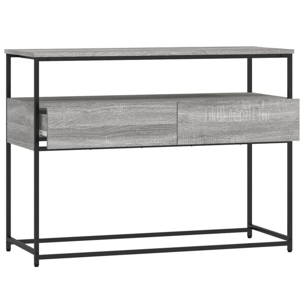 vidaXL Τραπέζι Κονσόλα Γκρι Sonoma 100x40x75 εκ. Επεξεργασμένο Ξύλο