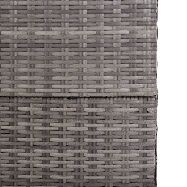 vidaXL Μπαούλο Εξωτερικού Χώρου Γκρι 150x100x100 εκ. Συνθετικό Ρατάν