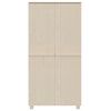 vidaXL Ντουλάπα HAMAR Καφέ Μελί 89 x 50 x 180 εκ. Μασίφ Ξύλο Πεύκου