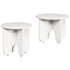 vidaXL Τραπεζάκι σαλονιού 2 pcs Λευκό 39.5 x 39.5 x 30 εκ.