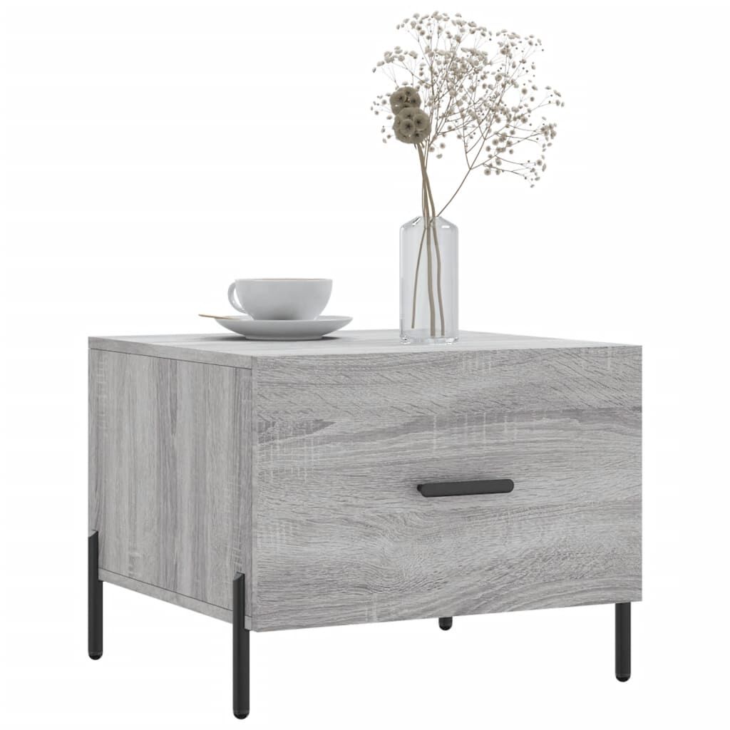vidaXL Τραπεζάκια Σαλονιού 2 τεμ Γκρι sonoma 50x50x40 εκ Επεξ. Ξύλο