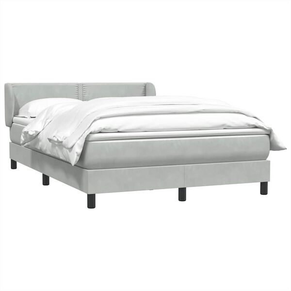 vidaXL &Kappa;&rho;&epsilon;&beta;ά&tau;&iota; Boxspring &mu;&epsilon; &Sigma;&tau;&rho;ώ&mu;&alpha; &Alpha;&nu;&omicron;&iota;&chi;&tau;ό &Gamma;&kappa;&rho;&iota; 140x210 &epsilon;&kappa;. &Beta;&epsilon;&lambda;&omicron;ύ&delta;&iota;&nu;&omicron;