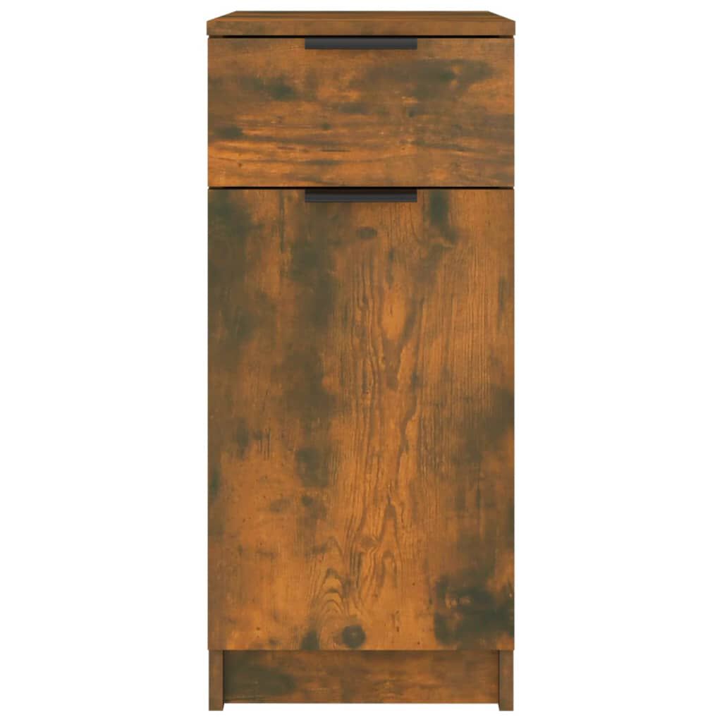 vidaXL Ντουλάπι Γραφείου Καπνιστή Δρυς 33,5x50x75 εκ. Επεξεργ. Ξύλο