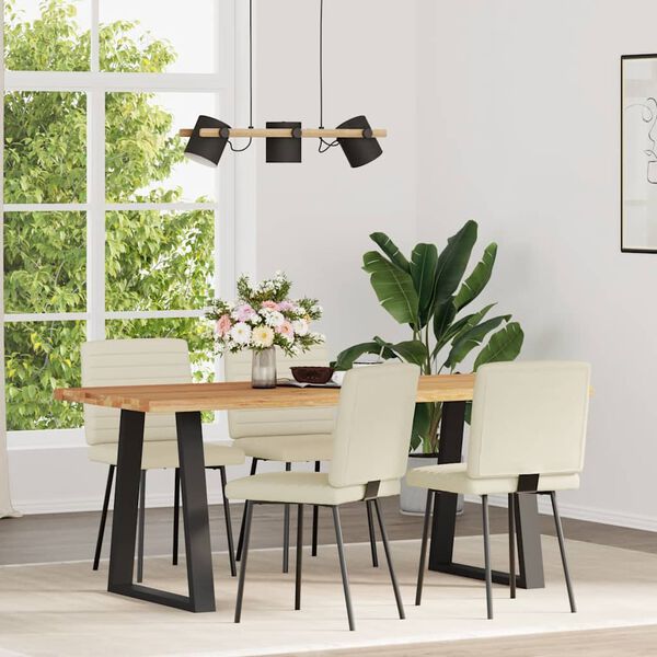 vidaXL &Kappa;&alpha;&rho;έ&kappa;&lambda;&epsilon;&sigmaf; &Tau;&rho;&alpha;&pi;&epsilon;&zeta;&alpha;&rho;ί&alpha;&sigmaf; 4 &tau;&epsilon;&mu;. &Kappa;&rho;&epsilon;&mu; &alpha;&pi;ό &Sigma;&upsilon;&nu;&theta;&epsilon;&tau;&iota;&kappa;ό &Delta;έ&rho;&mu;&alpha;