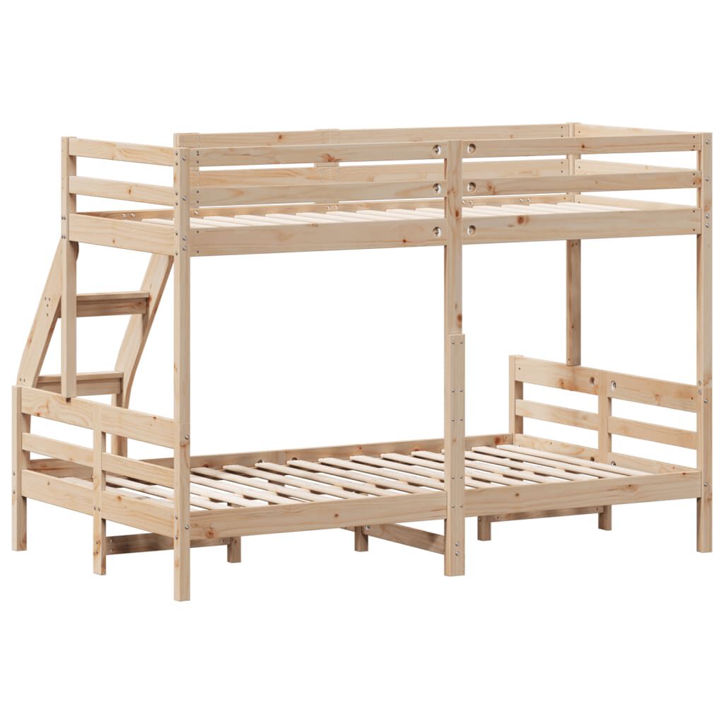 vidaXL Κουκέτα 90x200/120x200 εκ. από Μασίφ Ξύλο Πεύκου