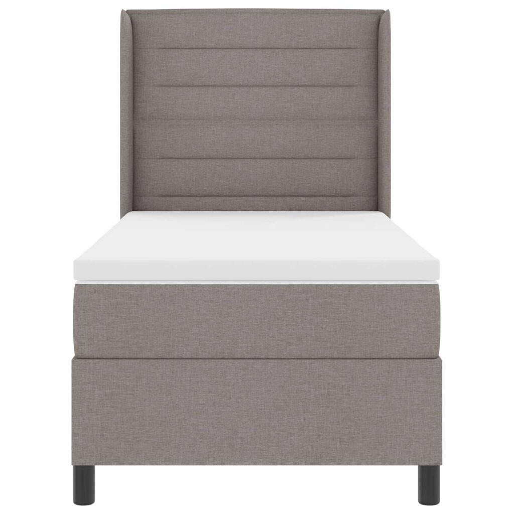 vidaXL Κρεβάτι Box Spring με Στρώμα Ταμπά 80x200 εκ. Υφάσμα
