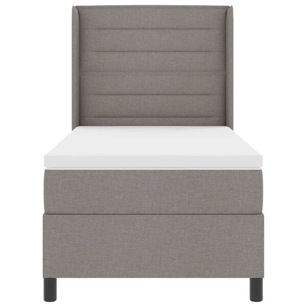 vidaXL Κρεβάτι Box Spring με Στρώμα Ταμπά 80x200 εκ. Υφάσμα