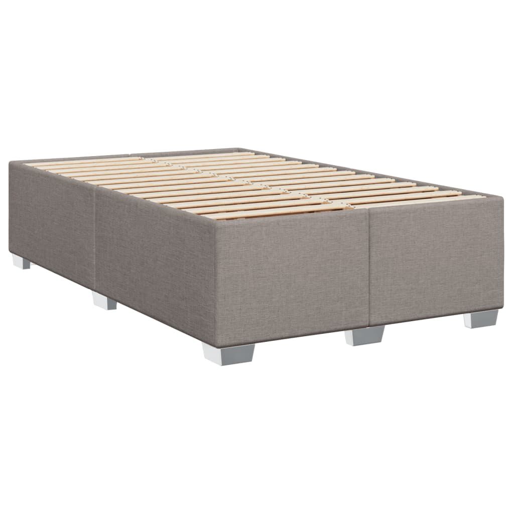 vidaXL Σκελετός Κρεβατιού Χωρίς Στρώμα Taupe 120x200 εκ. Υφασμάτινο