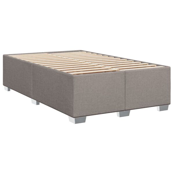 vidaXL Σκελετός Κρεβατιού Χωρίς Στρώμα Taupe 120x200 εκ. Υφασμάτινο