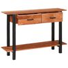 vidaXL Τραπέζι κονσόλας Καφέ 110 x 30 x 75 εκ. Μασίφ ξύλο ακακίας