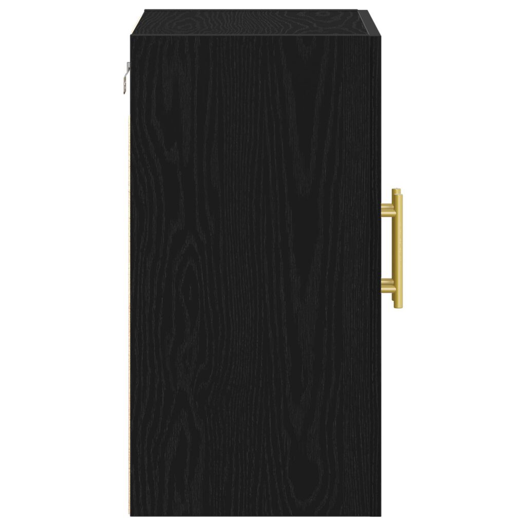 vidaXL Ντουλάπα Τοίχου Μαύρη Δρυς 60x31x70 εκ. Κατασκευασμένο ξύλο