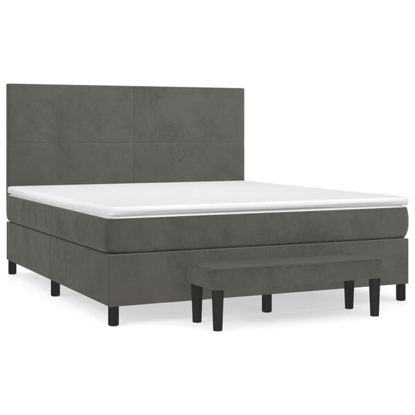 vidaXL &Kappa;&rho;&epsilon;&beta;ά&tau;&iota; Boxspring &mu;&epsilon; &Sigma;&tau;&rho;ώ&mu;&alpha; &Sigma;&kappa;&omicron;ύ&rho;&omicron; &Gamma;&kappa;&rho;&iota; 160x200 &epsilon;&kappa;. &Beta;&epsilon;&lambda;&omicron;ύ&delta;&iota;&nu;&omicron;