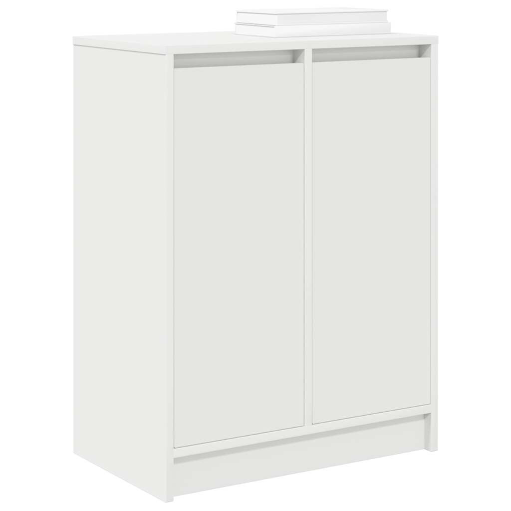 vidaXL Παπουτσοθήκη Λευκή 57x34x76 εκ. από Επεξεργασμένο Ξύλο
