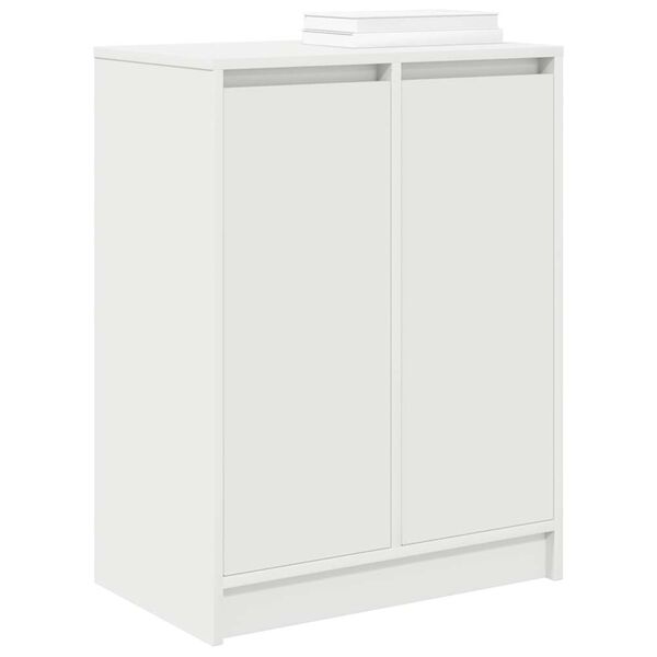 vidaXL Παπουτσοθήκη Λευκή 57x34x76 εκ. από Επεξεργασμένο Ξύλο