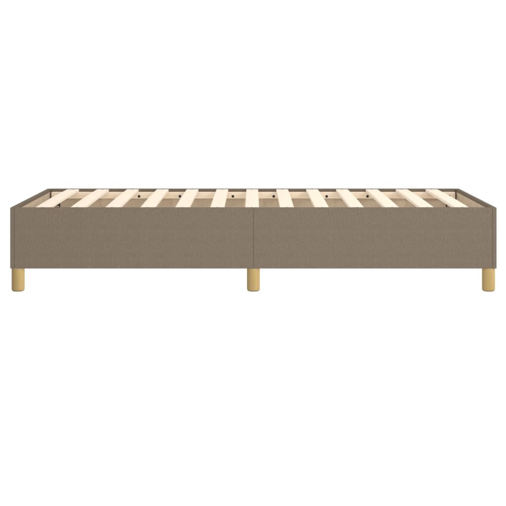 vidaXL Σκελετός Κρεβατιού Χωρίς Στρώμα Taupe 100 x 200 εκ. Υφασμάτινο