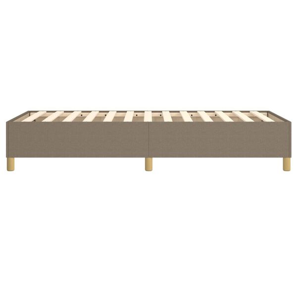 vidaXL Σκελετός Κρεβατιού Χωρίς Στρώμα Taupe 100 x 200 εκ. Υφασμάτινο