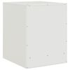 vidaXL Κομοδίνο Λευκό 34,5 x 39 x 44 εκ. από Χάλυβα