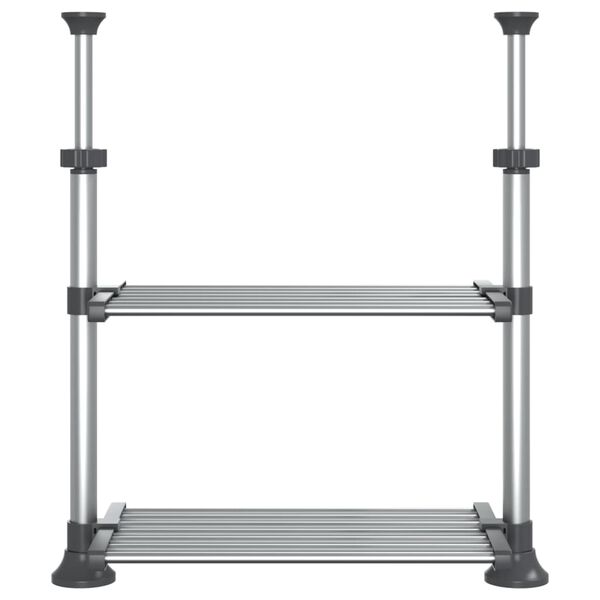 vidaXL Ράφι Κουζίνας 50x25x(50-70) εκ. από Αλουμίνιο
