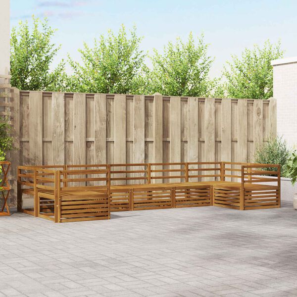 vidaXL &Sigma;&epsilon;&tau; &Kappa;&alpha;&nu;&alpha;&pi;έ 7 pcs &Phi;&upsilon;&sigma;&iota;&kappa;ό &Sigma;&tau;&epsilon;&rho;&epsilon;ό &Xi;ύ&lambda;&omicron; &Alpha;&kappa;&alpha;&kappa;ί&alpha;&sigmaf;