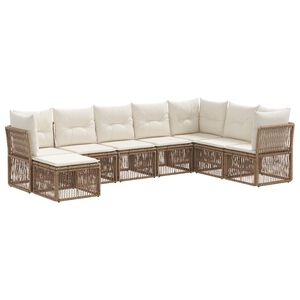 vidaXL &Sigma;&epsilon;&tau; &Kappa;&alpha;&nu;&alpha;&pi;έ &Kappa;ή&pi;&omicron;&upsilon; 8 pcs &Mu;&pi;&epsilon;&zeta; &sigma;&upsilon;&nu;&theta;&epsilon;&tau;&iota;&kappa;ό &rho;&alpha;&tau;ά&nu;